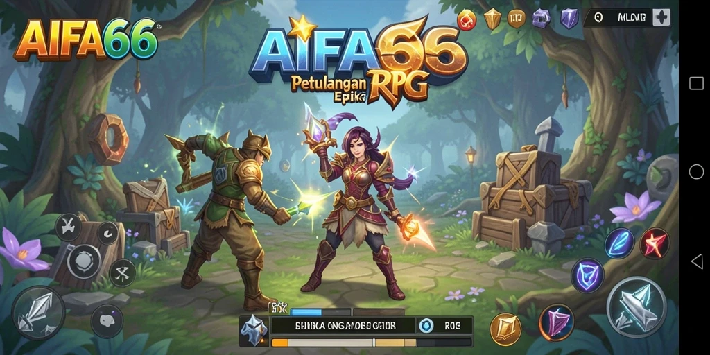 Tampilan antarmuka yang menarik dalam game RPG AIFA66.