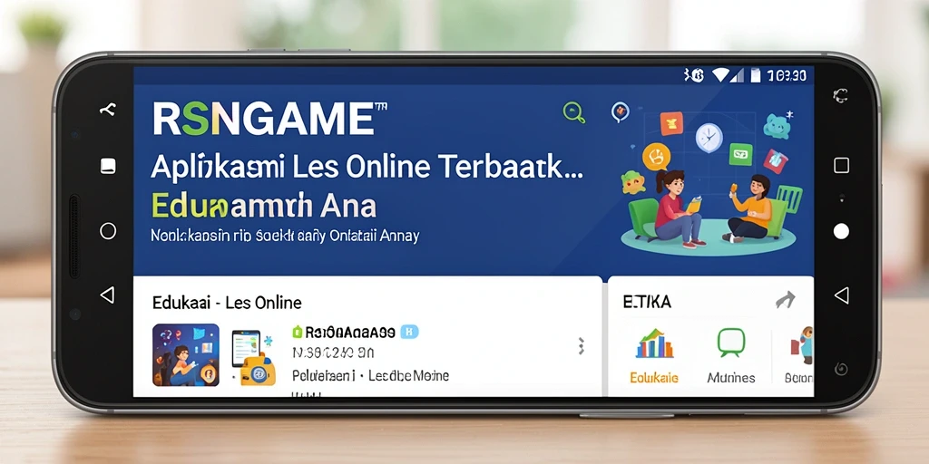 Antarmuka RSNGAME yang ramah pengguna untuk Les Online.