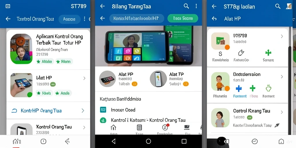 Antarmuka ST789 untuk kontrol orang tua yang mudah digunakan.