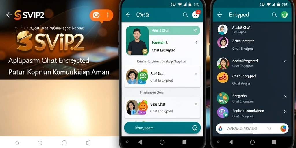 Antarmuka pengguna SVIP2 yang sederhana dan fungsional untuk Chat Encrypted.