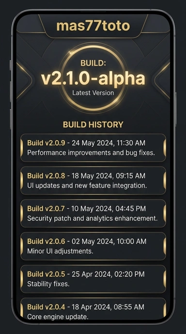 Riwayat Versi mas77toto untuk Pengguna Android